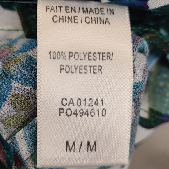 Twik Tropical Print Sleeveless Blouse Sz M - Picture 8 of 8